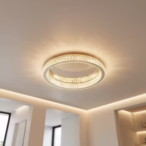 Italian Round Crystal Ceiling Lamp