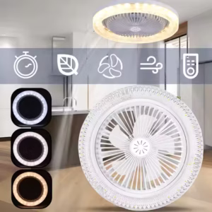 LED Ceiling Fan Light E27 Remote Control Dimming