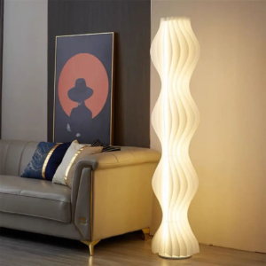 LUVODI tall dimmable LED floor lamp in white, modern simple style