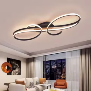 Modern Ceiling Light Black Chandelier Living Room