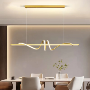 Modern sculptural LED pendant light