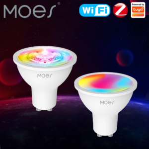 MOES ZigBee WiFi GU10 Smart LED Bulb RGB Color Changing Dimmable