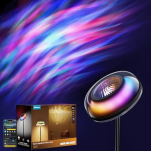 RGBIC ripple projector uplighter floor lamp for living room and bedroom