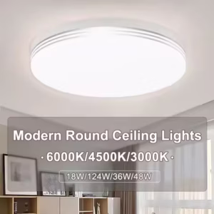 Round LED Ceiling Light Simple Square Kitchen Panel