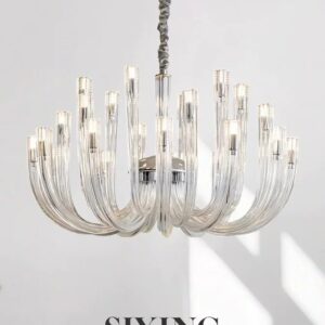 Luxury Vintage 12-Head Pendant Chandelier D60cm for Living Room, Dining Room, Hall