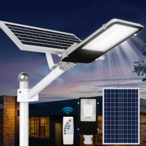 High power solar street light for parking lots and commercial areas
