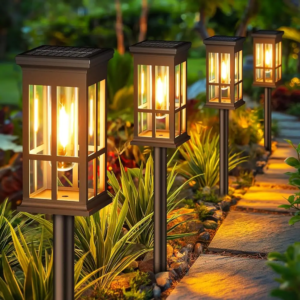 Solar pathway landscape light for garden, yard, and walkway