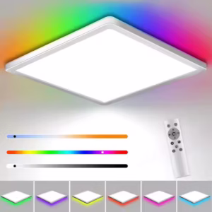Square RGB LED Ceiling Lamp 24W Dimmable