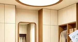 Wood Grain LED Ceiling Light, Ultra Thin Flush Mount 3CCT Dimmable